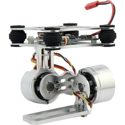 Aluminum 2-Axis Brushless Gimbal Camera Mount Controll Plug for Gopro 3/4/5/6/7/8 Cameras For DJI Phantom Trex 500/550 Drone