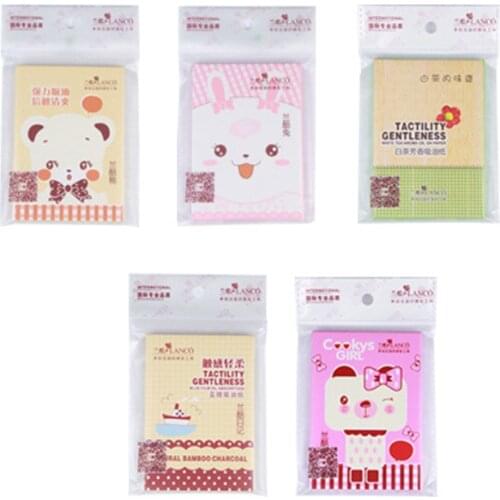 Tissue Papers Makeup Cleansing Oil Absorbing Face Paper Face Deep Clean Tool Korea Cute Cartoon Absorb Blotting Facial Cleanser