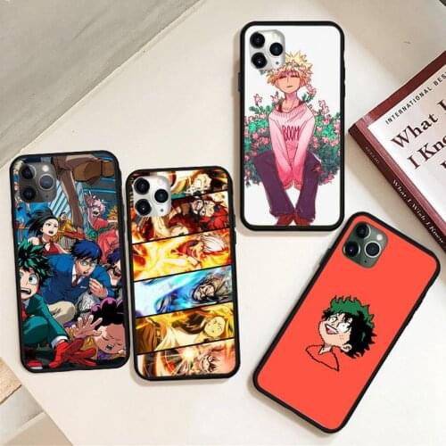 Anime My Hero Boku Phone Case for iPhone 11 12 pro MINI XS MAX 8 7 6 6S Plus X 5S SE 2020 XR
