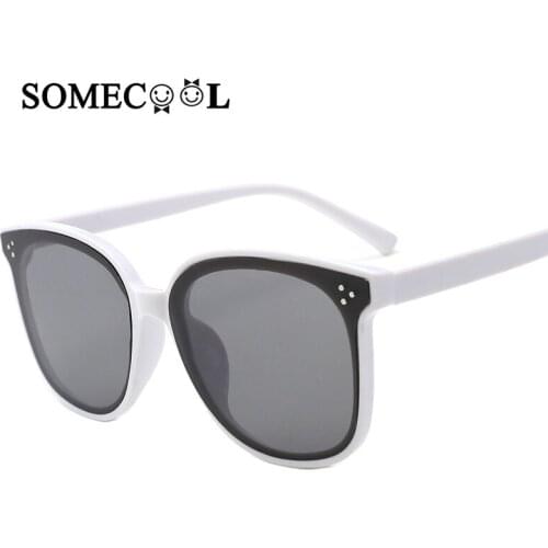 SomeCool Brand 2019 NEW 3 Rivets Kids sunglasses for 3-8 years boys&girls Reflective lens Cat eye glasses
