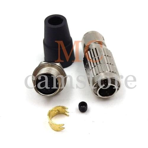 Hirose 8pin Aviation Connectors, HR25-7TP-8P plug HR25-7TR-8S socket for AVT GIGE CCD Industrial camera, for ACC-01-3006/3000