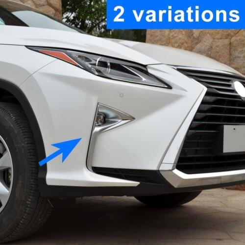 ABS Chrome Molding Front Foglight Fog Light Lamp Cover Trim Fit For Lexus RX450h RX350 2016 2017 2018 2019 Accessories