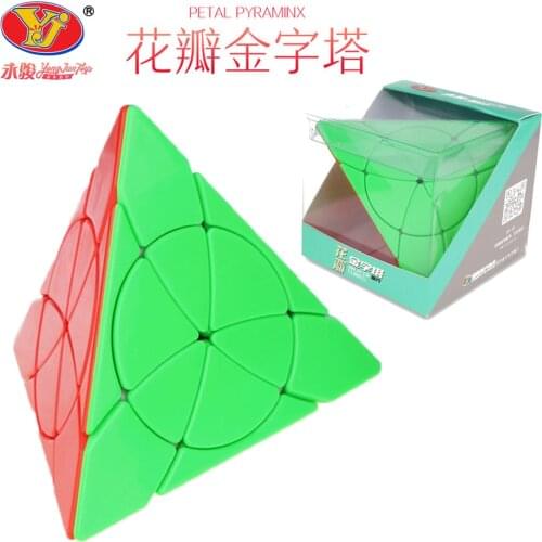 YongJun Petal Pyramid Magic Cube Speed Puzzle Creative Adult Childrens Toy Professional Educational Antistress Game Cubo Magico