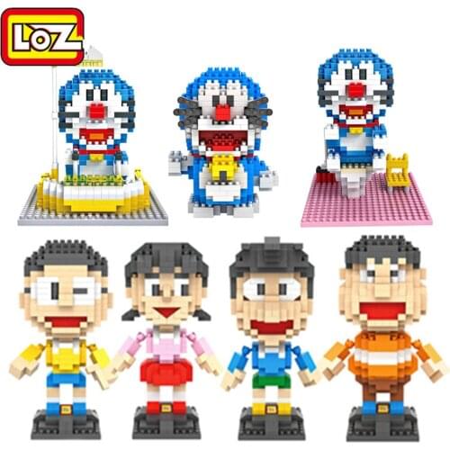 LOZ Doraemon Building Blocks Toys Japanese Cartoon Action Toy Figures Anime For Children Gift