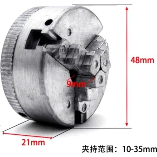 Mini Zinc Alloy 3-Jaw Lathe Chuck with Large Clamping Range in Machine Tool Accessories for Electric Drill A9LB