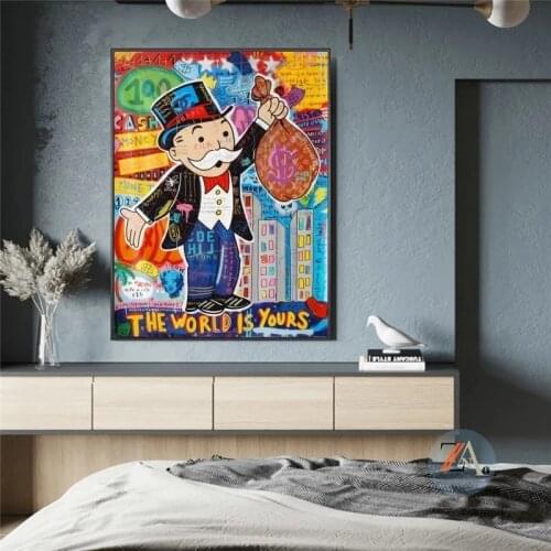 The graffiti art world is painted on walls, painted on canvases, painted on posters, painted on walls, painted on house decor