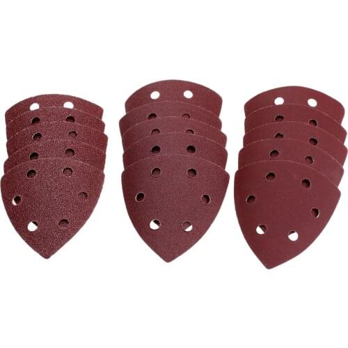 10Pcs Dremel Accessories 90mm Delta Sand Paper Abrasive Sandpaper for Wood Grinding Polishing Sanding Paper Tool Grit 60/120/240