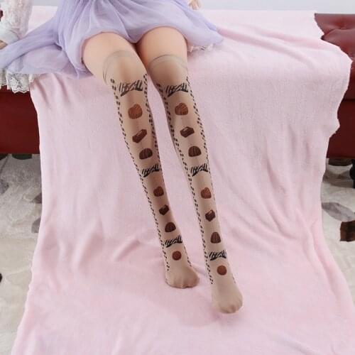 The The original sweet princess chocolate LOLITA socks Japanese LOLITA knee - high stockings legs velvet