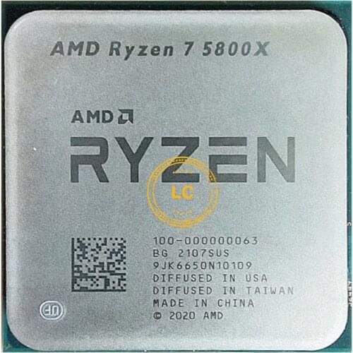 AMD Ryzen 7 5800X R7 5800X 3.8 GHz Eight-Core 16-Thread CPU Processor 7NM L3=32M 100-000000063 Socket AM4