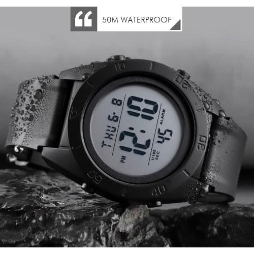 SKMEI Outdoor Sport Men Watch Durable Digital Waterproof Wrist Hour 2time Alarm Clock Watches For Mens LED montre homme 1591