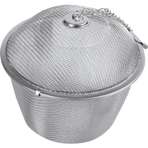 Extra Large Stainless Steel Twist Lock Mesh Tea Ball Tea Infuser with Hook Chain CNIM Hot