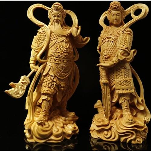 Solid wood Garan ，Vedosun Bodhisattva statue Wooden buddha Guardian deity ，Home Decoration Lucky ，avoid evil, decorate statues