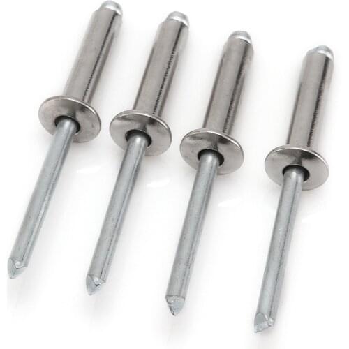 20PCS 304 semi-steel open-type M5*20 core pulling rivets Blind Round Head Rivets Nail Decoration Pop Rivets