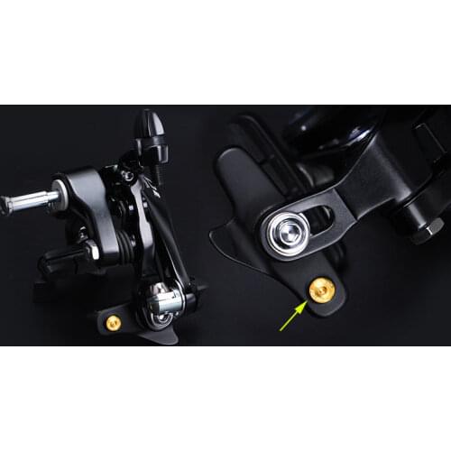 RISK 4pcs/Lot Road Bike Caliper Brake Release Screw Titanium Alloy C Brake Clamp Fixed Screw Fine Adjustment Bolts Bicycle parts