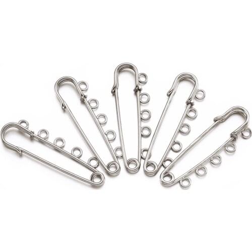 5pcs Iron Kilt Pins Safety Brooch Pins Findings Fastening Jewelry Sewing Cloth DIY Home Garment Accessories,16x50x3mm F80