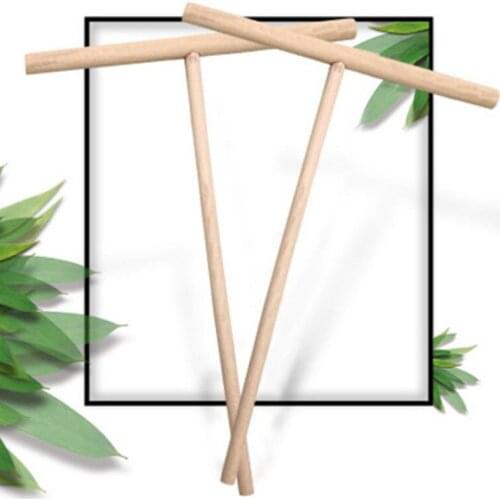 1pcs Kitchen Accessories T-Shaped Pancake Utensils Crepe Non-Stick Wooden Spreader And Spatula Rake Spreading Pie Pancake Tools