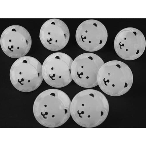 10pcs Bear EU Power Socket Electrical Outlet Protection from Children Baby Safety Anti Electric Shock Plugs Protector Cover