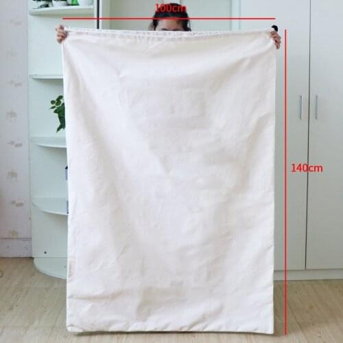 112*140cm Black Extra Large Canvas Heavy Duty Laundry Bags Durable Thicken Storage Bag Closet Organizer for Beddings Comforters