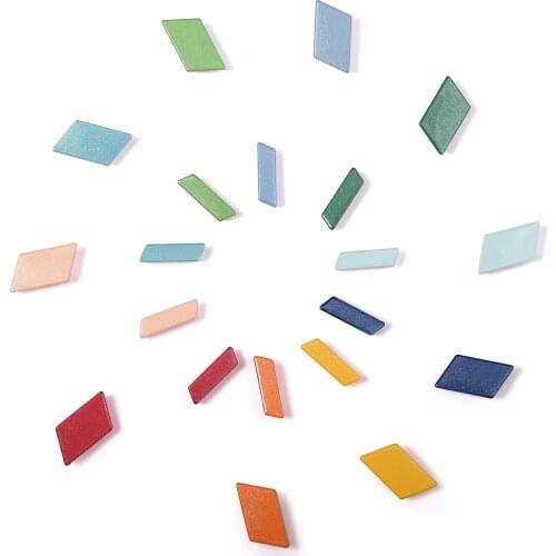 20pcs rectangle metal enamel tile beads glitter beads diy jewelry bracelet making charm spacer beads myiuki tile tila seed beads