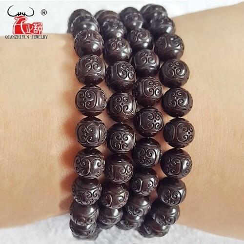 40PCS Natural Coconut Shell Beads For Jewelry Making.Handmade DIY Jewelry Accessorie.Carving Decorative Pattern Beads.6mm 8mm