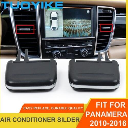 Car Front Left / Right Air Conditioning Center A/C Vent Grille Silder Outlet Tab Clip Repair Kit For Porsche Panamera 2010-2016
