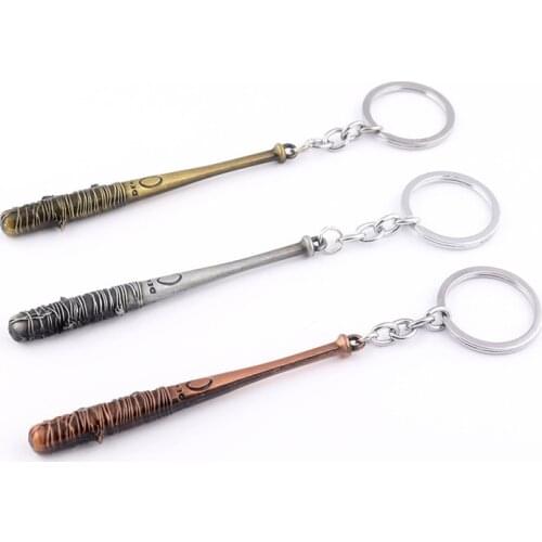 The Walking Dead Keychain Keyring Sleutelhanger Negans Bat Stick LUCILLE Brelok Llaveros Men Car Bag Chaveiro Accessories