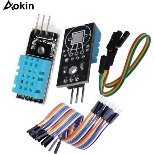 Temperature and Relative Humidity Sensor DHT11 Module with Cable for arduino Diy Kit