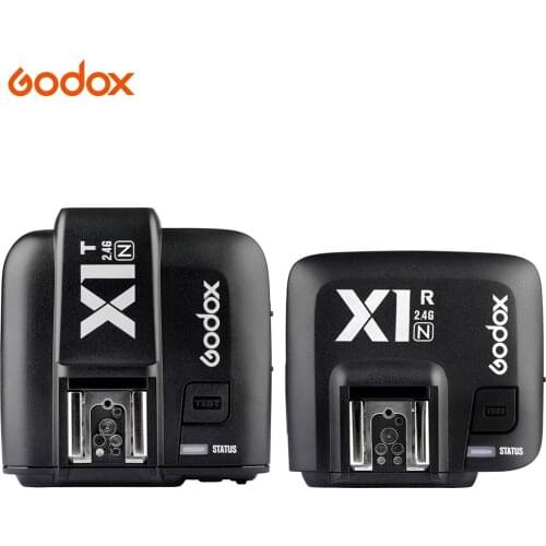 Godox X1N TTL 2.4GHz Wireless JP Plug Flash Trigger with Screen Multi-functional Transmitter + Receiver for Nikon DSLR Cameras