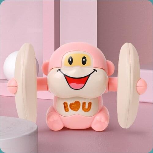 Baby Toys Electric Tumbling Monkey Light Music Puzzle Sound Tipping Monkey Kids Toys Early Educational Toys For Children Gifts