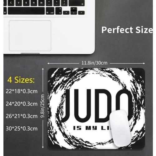 Judo Is My Life Design Mouse Pad DIY Print Judo Judo Is My Life Judo Judo Judo Judo Products Fitness
