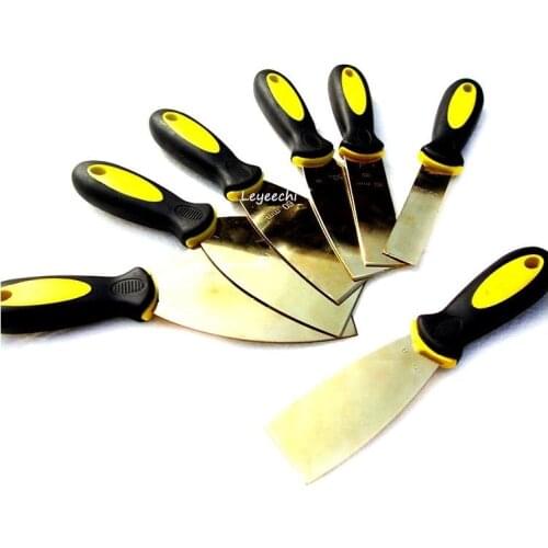 100*200mm Brass Putty Knife with Plastic Handle , Non sparking Scrapers,Safety Hand Tool Free Shipping