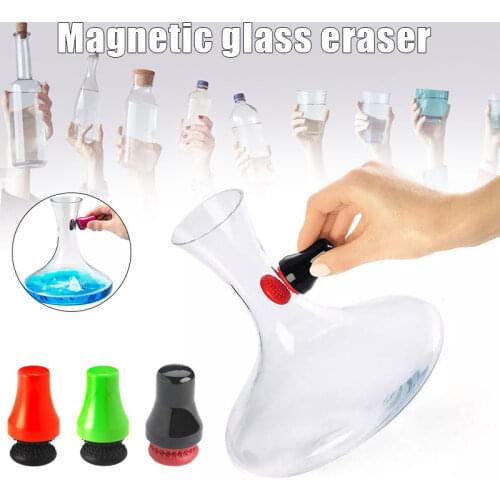 Magnetic Precision Scrubber Light Weight Glass Cleaner Magnetic Brush for Small Fish Tank Wine Glass Kitchenware Cleaning Tool