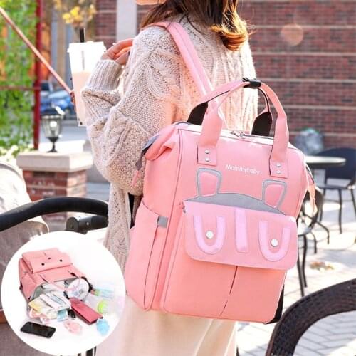 Fashion Mummy Maternity Nappy Bag Large Capacity Nappy Bag Travel Backpack Nursing Bag for Baby Care Womens Fashion Bag