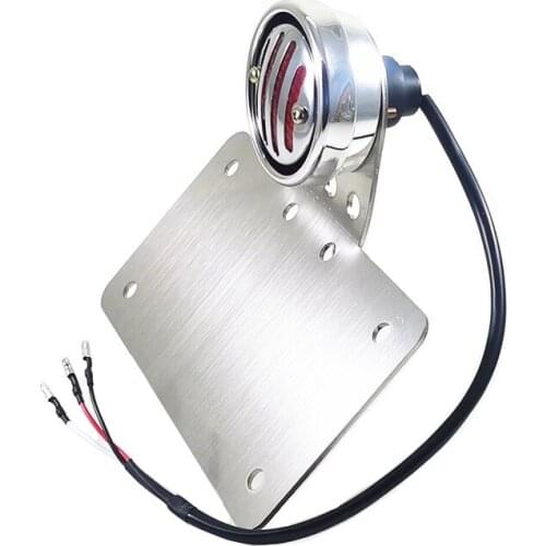 Motorcycle 12v TailLight Brake Light Integrated License Plate Lamp Mount Bracket Custom For Harley Chopper Bobber Touring