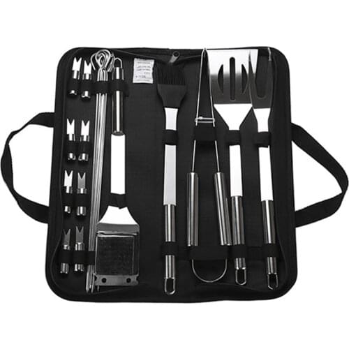 BBQ Grill Tools Set Heavy Duty Stainless Steel Barbecue Pastry Baking Utensils Set Kitchen Cooking Food Accessories Kit