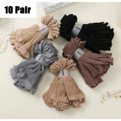 10pairs/lot summer sexy ultrathin transparent crystal silk socks for women elastic nylon short socks Womens socks female socks