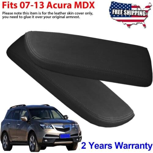 New Cover Car Center Control Armrest Cover Stitching PU Leather Surface Shell Trim Fit for 2007 - 2013 Acura MDX