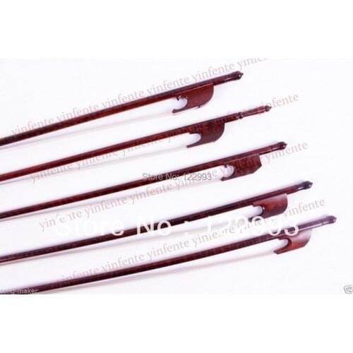 One 4/4 Violin Bow Baroque Model Snakewood Round Stick Snakewood Frog New