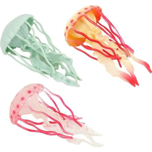 Plastic Jellyfish Model Sea Creatures Model Vivid Softy Science Educational Toys Tools