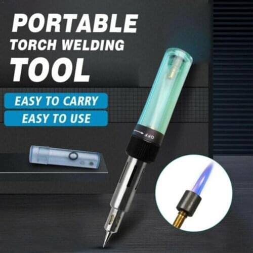 Portable Multi-function soldering iron Pen Torch Welding Tool Pen Gun Welding Gas Iron Soldering Mini Cordless Torch Pen Bl C6J5