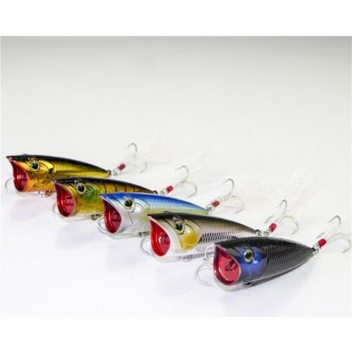 Le fish 60mm 8.4g High Quality Japanese Topwater Fishing Lure Hard Baits Popper Bass Pike Baits Isca Artificial