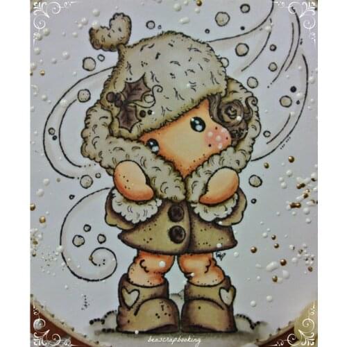 Yulan Girl Pattern Transparent Silicone Stamp And Metal Die/Seal For DIY Scrapbooking/photo Album Decorative Clear Stamp Sheets