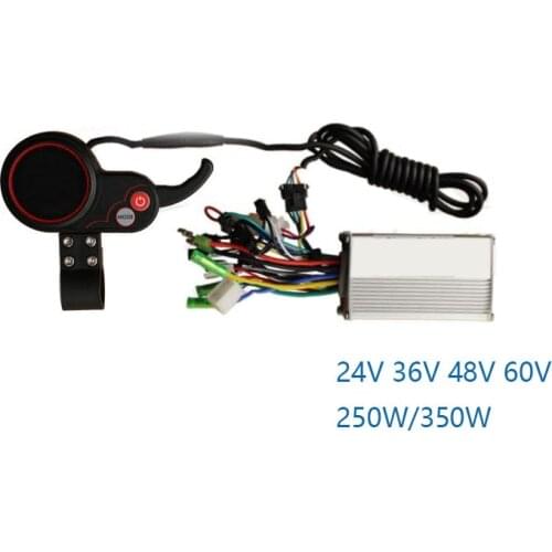 TF-100 Electric Scooter Kits 24V 36V 48V 250W 350W Controller LCD Display with Thumb Throttle for Ebike/Scooter