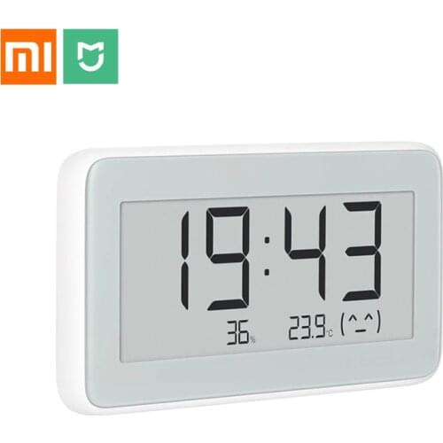 Xiaomi Mijia Smart Temperature Humidity Pro Electronic Digital Clock Watch E-link Thermometer Moisture Meter Work Smart Mi Home