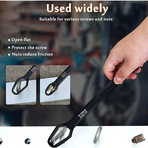Universal Torx Wrench Portable Hand Tool Universal Double-head Self-tightening Adjustable Glasses Wrench 8-22mm Board