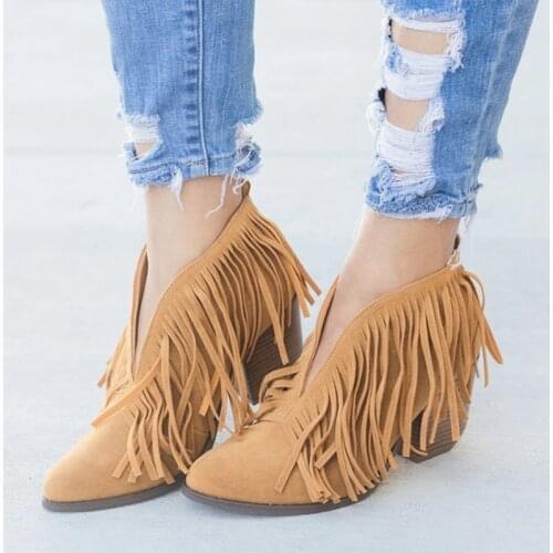 UZZDSS Women's Wedge Ankle Boots