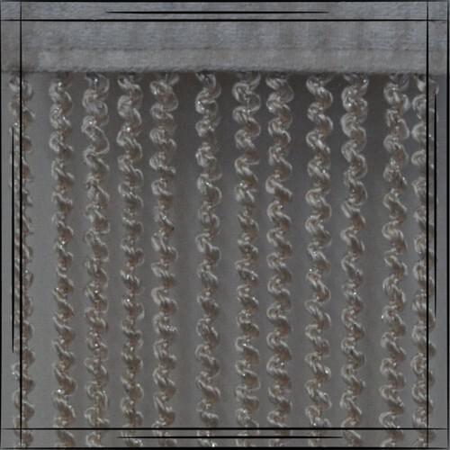 Gülpınar Curtain Powder Silver Lurex Curling Rope Curtain