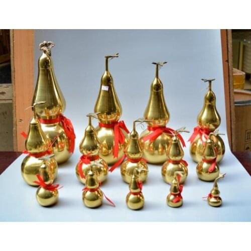 Xiangge light copper hyacinth ornaments car decoration size Home Furnishing Zhaocai decoration feng shui bagua gourd christmas