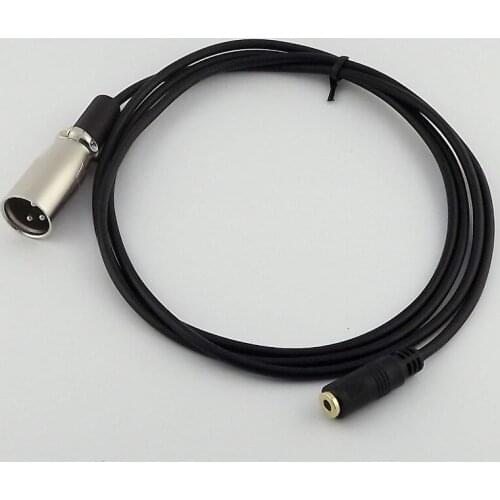10pcs 1.5m XLR 3Pin Male to Mini 3.5mm 1/8" Female Stereo Socket Extension Audio Cable