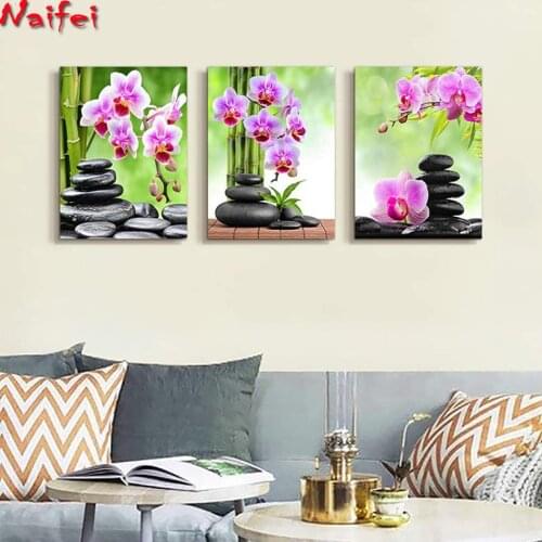 Diamond Embroidery Green Stone Flower Full Drill Diamond Painting Diamond Mosaic Cross Stitch Needlework Home Decor